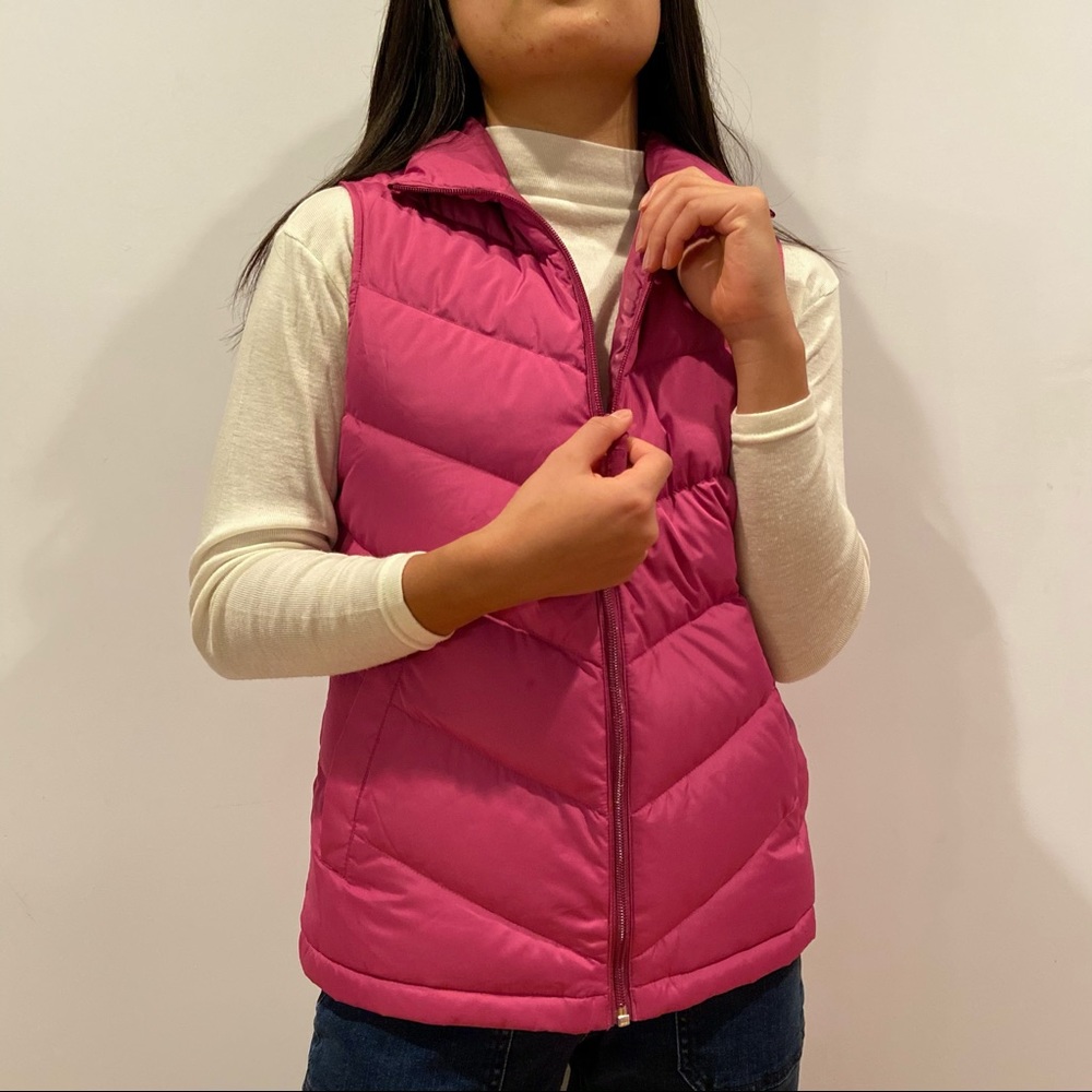 Lands’ End Pink Down Vest